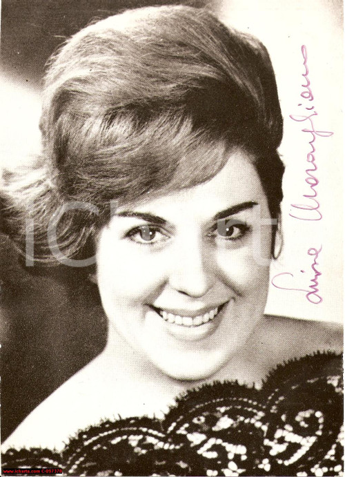 Autografo originale 1970 Luisa MARAGLIANO Soprano Fotografia AUTOGRAFA 1