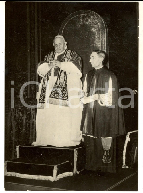 1960 ROMA Papa Giovanni XXIII al Concistoro Segreto per nomina cardinali *Foto