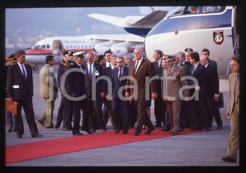 35mm vintage slide* 1992 FIRENZE Giuliano AMATO Helmut KOHL incontro PSI CDU (1)