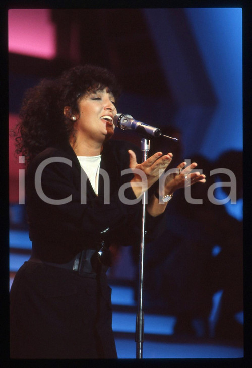 35mm vintage slide* 1987 FESTIVAL DI SANREMO Marcella BELLA Ritratto (8)