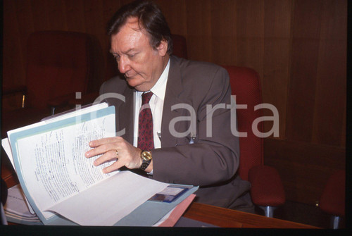 35mm vintage slide* 1996 MILANO Carlo RUBBIA Il fisico al convegno "10 Nobel" 11