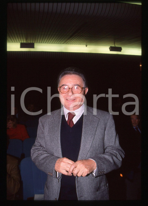 35mm vintage slide* 1995 ca ROMA Aris ACCORNERO Ritratto del sociologo (4)