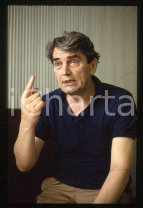 35mm vintage slide* 1985 ca MILAN Portrait of an English actor Edmund PURDOM 11