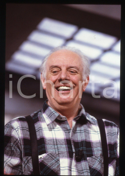 35mm vintage slide* 1988 RAI 3 TRASMISSIONE FORZATA Dario FO - Ritratto (7)