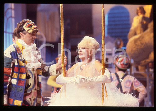 35mm vintage slide* 1988 RAI 3 TRASMISSIONE FORZATA Franca RAME Nicola DE BUONO