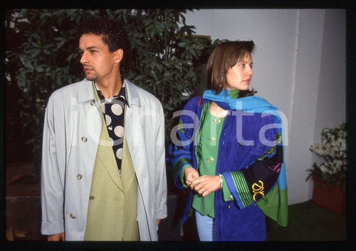 35mm vintage slide* 1995 ca ITALIA Roberto BAGGIO e Andreina FABBI - Ritratto 9