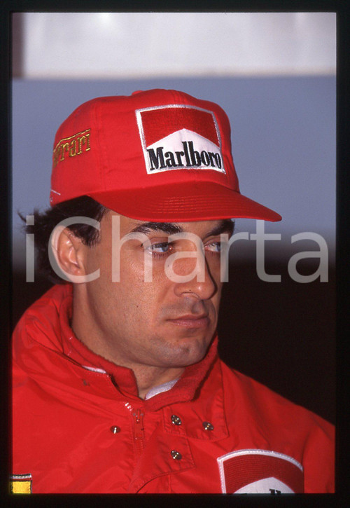 35mm vintage slide* 1995 ca FORMULA 1 Jean ALESI scuderia FERRARI - Ritratto 45