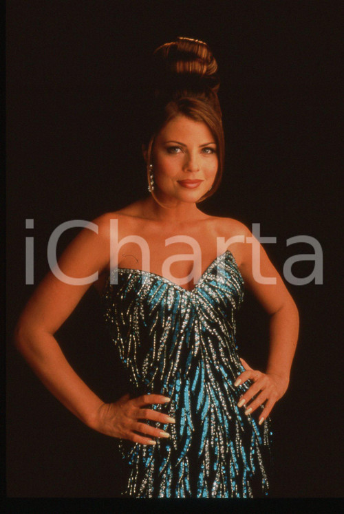 35mm vintage slide* 1995 ca CINEMA Yasmine BLEETH Ritratto dell'attrice