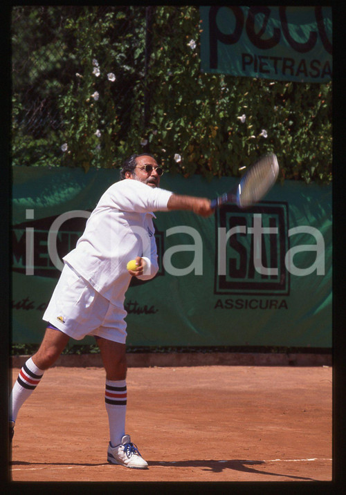 35mm vintage slide* 1995 ca FORTE DEI MARMI - Nini SALERNO gioca a tennis 2