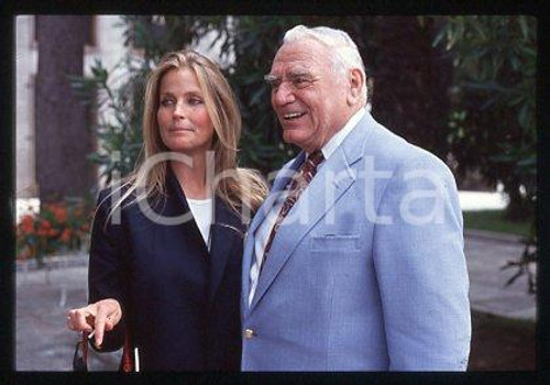 35mm vintage slide* 1999 ca ITALY Ernest BORGNINE and Bo DEREK (76)