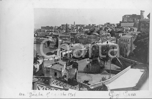 1906 GAETA Veduta a volo d'uccello *Fotocartolina