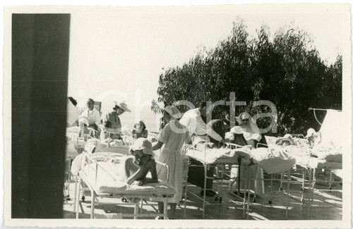 1938 SANREMO BUSSANA Villa Spinola - Elena di SAVOIA tra i bambini malati
