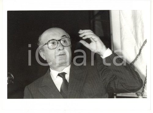 1990 ca MILANO - DC Ritratto di Ciriaco DE MITA - Fotografia VINTAGE 24x18 cm