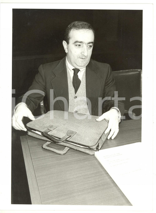 1990 ca ROMA Istituto GRAMSCI - PCI Ritratto di Nazareno VITALI *Foto 18x24 CM
