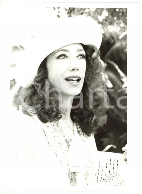 1990 ca CINEMA Ritratto dell'attrice Marisa BERENSON - Foto VINTAGE 18x24 cm