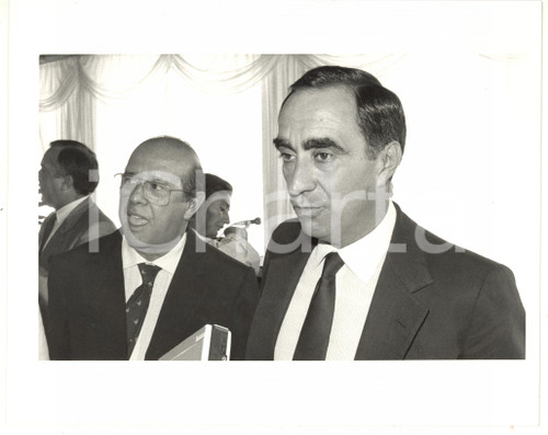 1985 ca CONI Ritratto del presidente Franco CARRARO durante cerimonia ufficiale