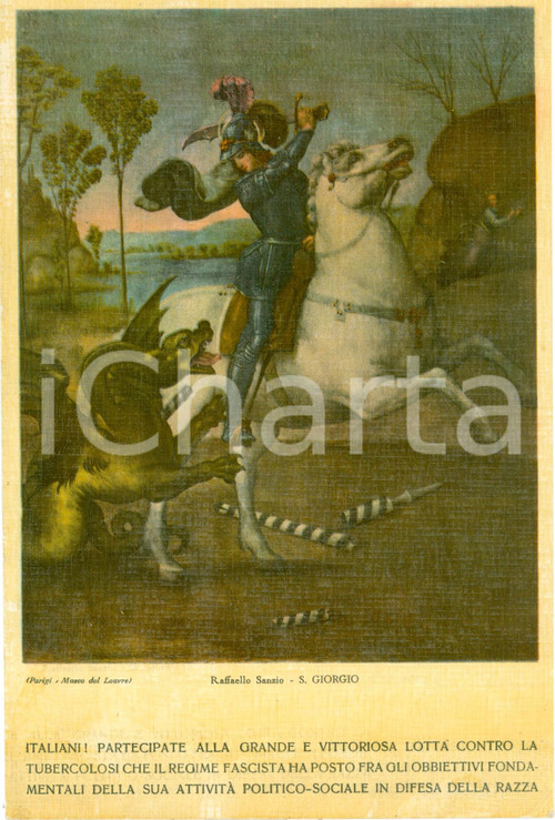 Materiale pubblicitario d’epoca 1939 TUBERCOLOSI IX Campagna nazionale Antitubercolare ILLUSTRATA 1
