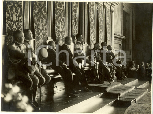 Fotografia d epoca originale 1930 ca VENEZIA Principe UMBERTO II trono dogale e autoritÃ  supreme Fotografia 1