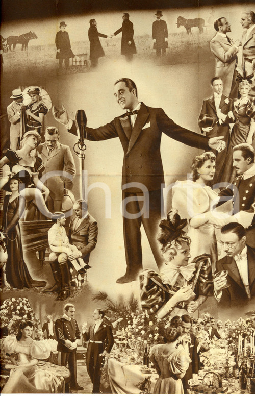 Materiale pubblicitario d’epoca 1940 MAZURKA DI PAPA  Vittorio DE SICA Umberto MELNATI Elsa DE GIORGI Volantino 1