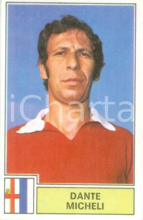 Oggetto da collezione cartaceo PANINI - CALCIATORI 1971 - 1972 Figurina Dante MICHELI Serie A MANTOVA 1 1