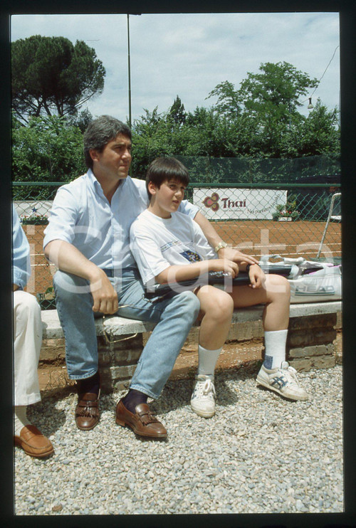 35mm vintage slide* 1991 PERUGIA - Dino e Augusto DE MEGNI - Ritratto (5)