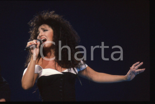35mm vintage slide* 1990 FESTIVAL DI SANREMO Marcella BELLA Ritratto (10)