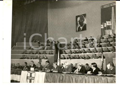 1956 TRENTO Congresso Nazionale Democristiano - Seduta conclusiva *Foto 18x14 cm