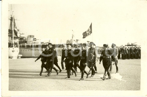 Fotografia d epoca originale 1936 NAPOLI AutoritÃ  inaugurano nuova Stazione Marittima Fotografia 1