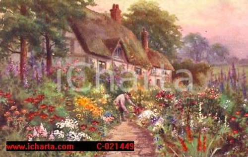 Autografo originale 1919 MILANO Cottage fiorito *Cartolina Anita POLI ad Angelica CAMOZZI VERTOVA 1