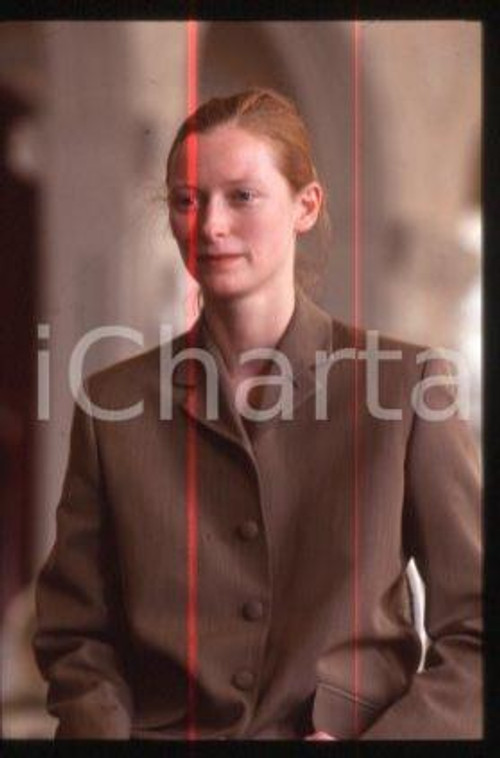 35mm vintage slide* 1992 VENICE Film Festival British actress Tilda SWINTON (44)