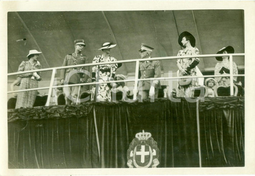 Fotografia d epoca originale 1937 NAPOLI Vittorio Emanuele III al Carosello Storico per la nascita del nipote 1