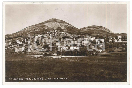 1934 RIVISONDOLI (AQ) Panorama del paese - Cartolina FP VG