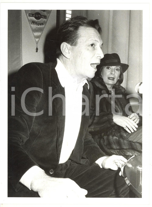 1990 ca MILANO Terrazza Martini - Rossella FALK con Umberto ORSINI *Foto 18x24