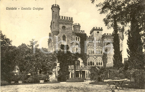 Cartolina originale da collezione 1915 ca CIVIDALE DEL FRIULI (UD) Veduta di Castello CRAIGHER *Cartolina FP VG 1
