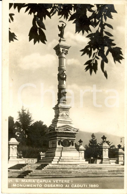 1942 SANTA MARIA CAPUA VETERE (CE) Monumento Ossario ai Caduti *Cartolina FP VG