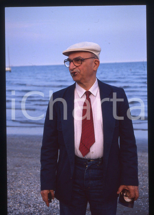 35mm vintage slide*1990 VENEZIA LIDO - Alberto LATTUADA Ritratto del regista 17