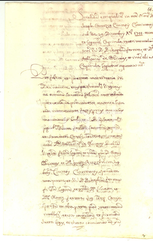 Documento originale, autentico 1800 ca MODICA RG Don Giuseppe OLIVARES dota la figlia con fondo MONACAZZA 1