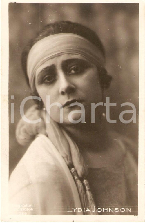 Cartolina originale da collezione 1940 ca CINEMA Attrice Lydia JOHNSON Ritratto *Cartolina FP NV 1