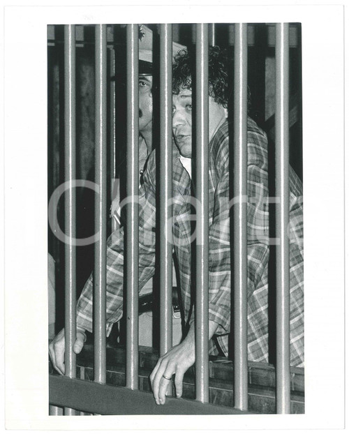 1987 MILANO Renato VALLANZASCA durante un processo - Foto 20x25 cm