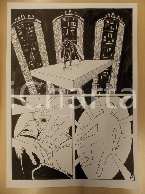 Opera d’arte autentica 1990 STARLOCK Luciano BERNASCONI Smaterializzatore Tavola originale LUBE 1