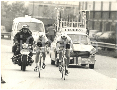 1967 CICLISMO TROFEO BARACCHI Eddy MERCKX e Ferdinand BRACKE in gara *Foto 24x18