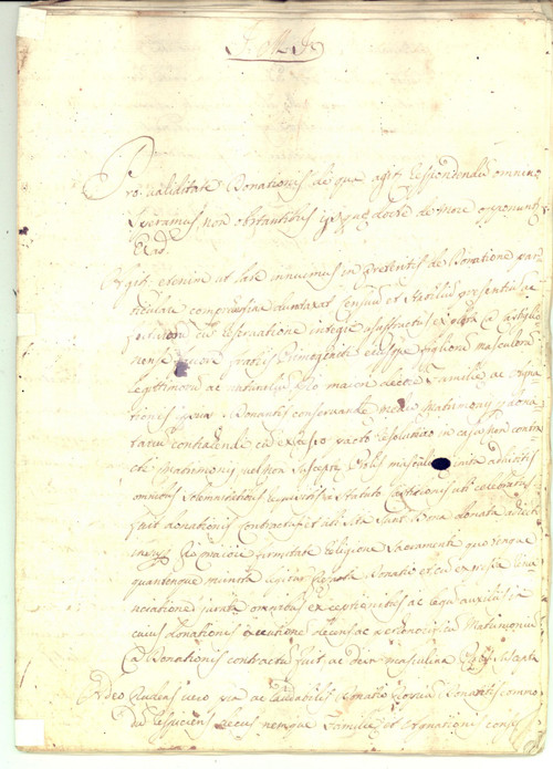 Documento originale, autentico 1780 ca AREZZO ValiditÃ  della donazione di Rodolfo BEROARDI Manoscritto 40 pp. 1