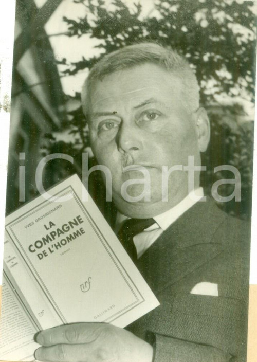 Fotografia d epoca originale 1957 PARIS Giornalista Yves GROSRICHARD vince il Prix Cazes Fotografia 1