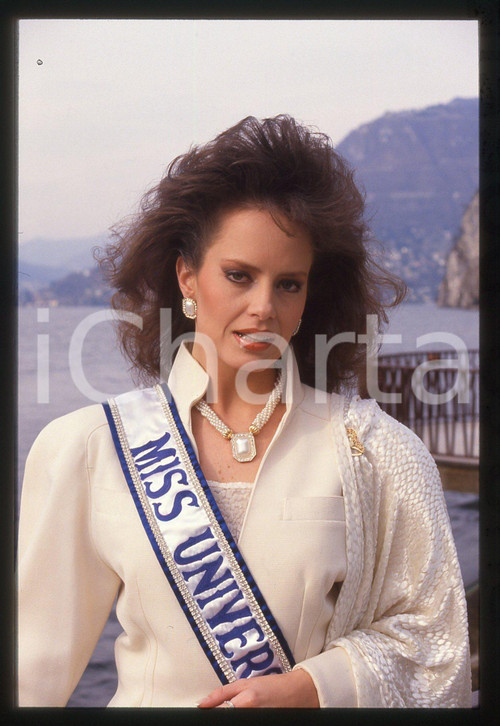35mm vintage slide* 1988 CAMPIONE D'ITALIA Cecilia BOLOCCO Miss UNIVERSO 1987 2