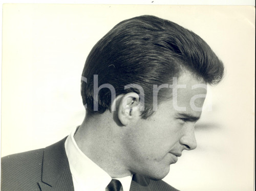 Fotografia d epoca originale 1960 ca PARIS Ritratto di attore di profilo Fotografia LYNX 27x20 cm 1
