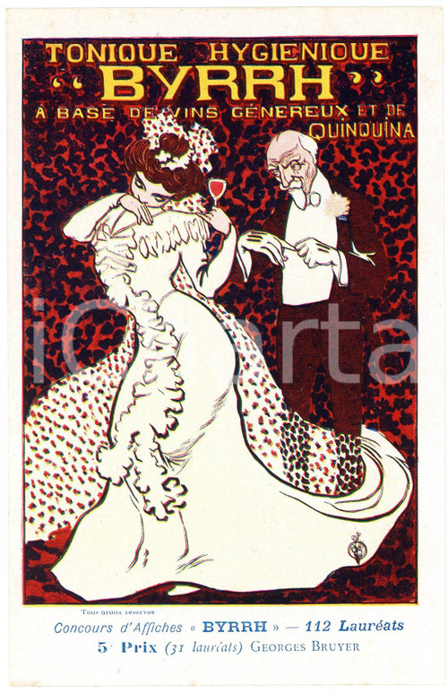 1910 ca BYRRH Tonique hygienique - Artist Georges BRUYER ^Carte Postale  Cartolina postale d'epoca, non viaggiata.CONDIZIONI: GFORMATO: FP    originale e autentica 1