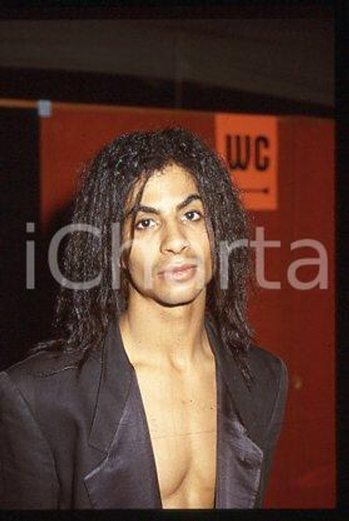 35mm vintage slide* 1987 ca MUSIC GEORGIO ALLENTINI African-American singer (3)