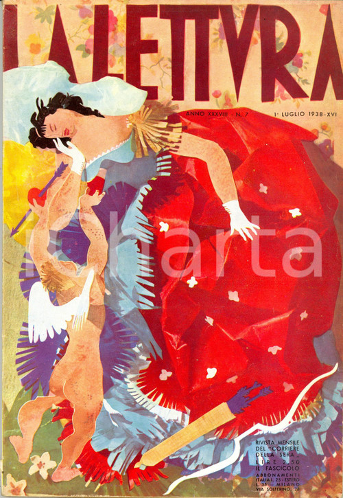 Giornale, rivista storica 1938 LA LETTURA XXI Biennale d'arte di VENEZIA *ILLUSTRATA Anno XXXVIII n°7 1