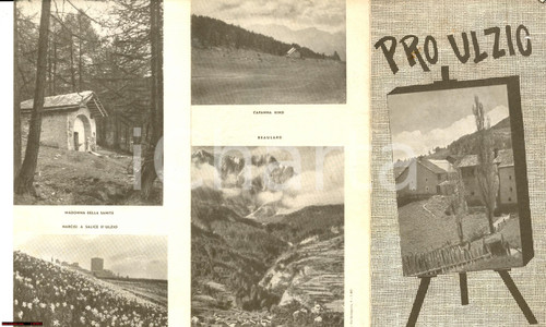 Materiale pubblicitario d’epoca 1941 ULZIO Minculpop dÃ©pliant ad uso turistico 1