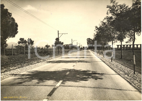 Fotografia d'epoca originale 1935 ROMA La via APPIA Roma-Velletri a TOR DI MEZZAVIA 1